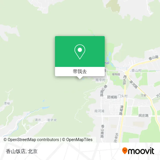 香山饭店地图