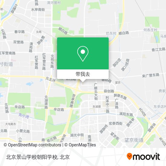 北京景山学校朝阳学校地图