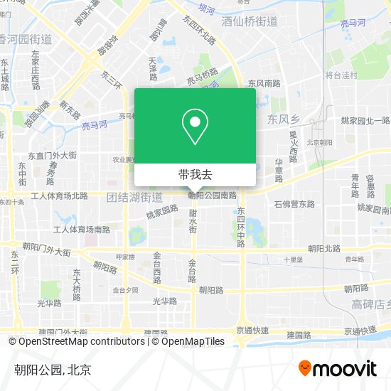 朝阳公园地图