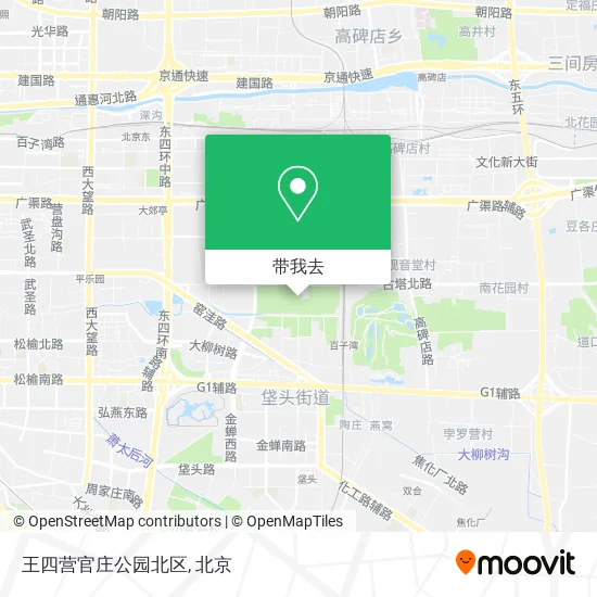 王四营官庄公园北区地图