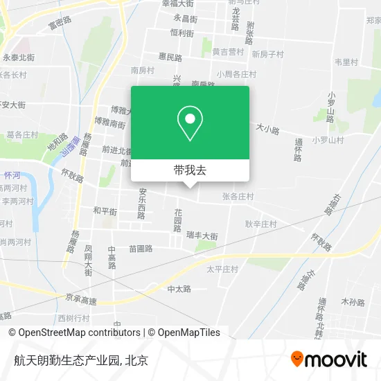 航天朗勤生态产业园地图