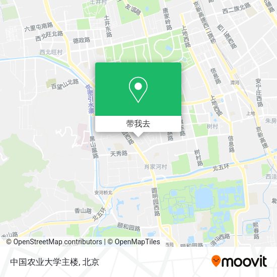 中国农业大学主楼地图