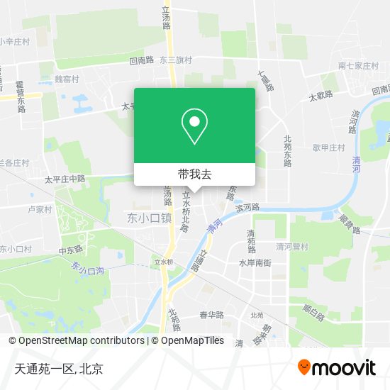 天通苑一区地图