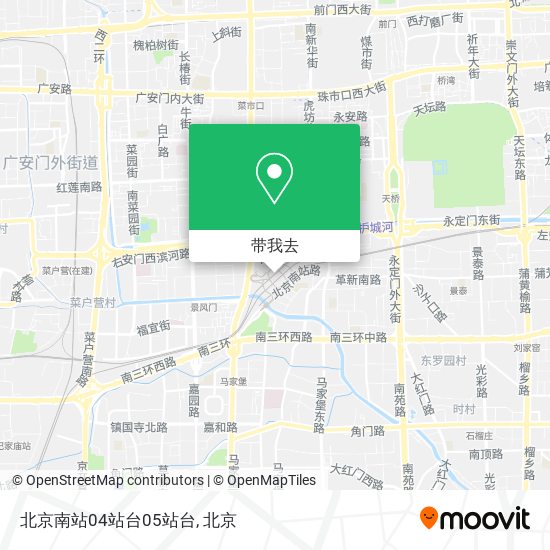 北京南站04站台05站台地图