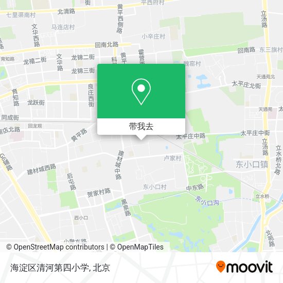 海淀区清河第四小学地图