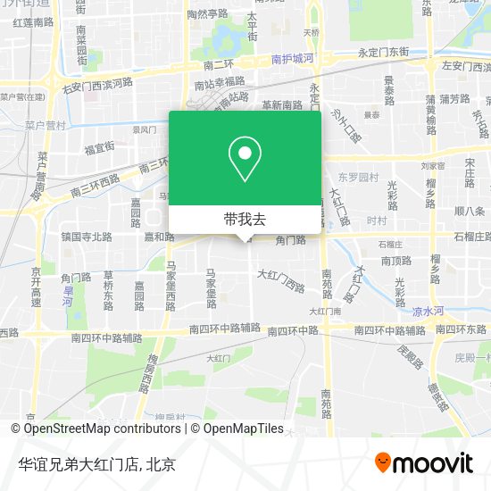 华谊兄弟大红门店地图
