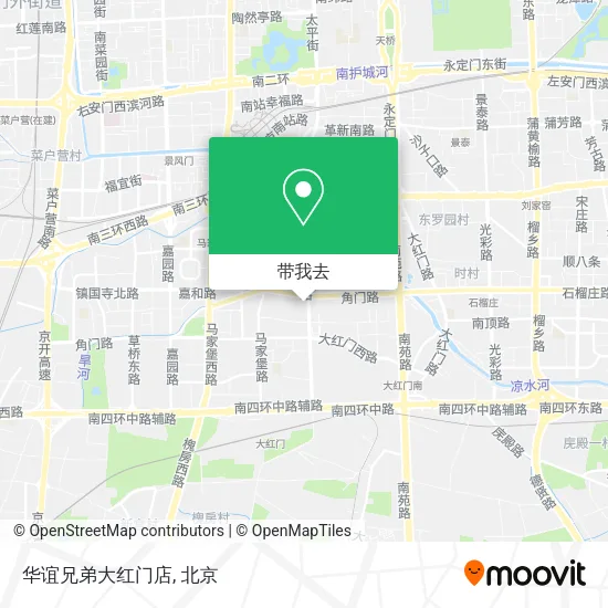 华谊兄弟大红门店地图