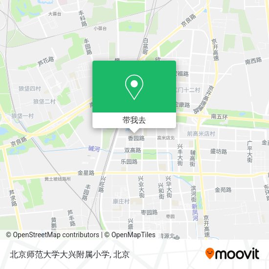 北京师范大学大兴附属小学地图