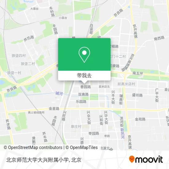 北京师范大学大兴附属小学地图