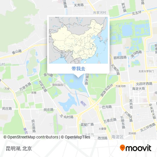 昆明湖地图