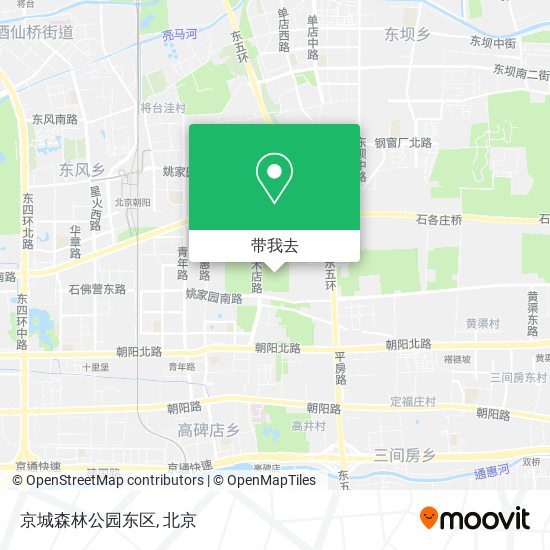 京城森林公园东区地图