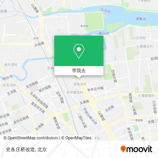 史各庄桥改造地图