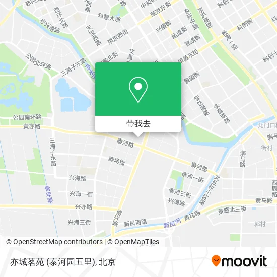 亦城茗苑 (泰河园五里)地图