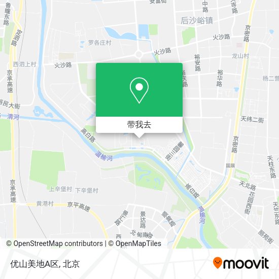 优山美地A区地图