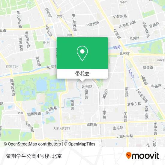 紫荆学生公寓4号楼地图