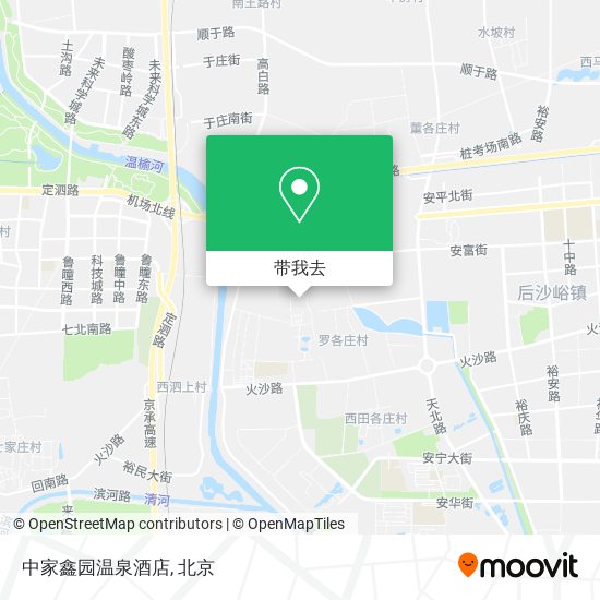 中家鑫园温泉酒店地图