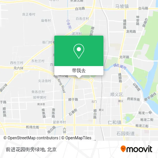 前进花园街旁绿地地图