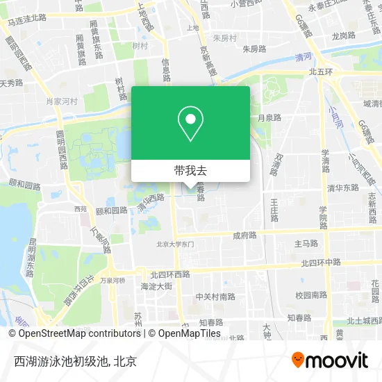 西湖游泳池初级池地图