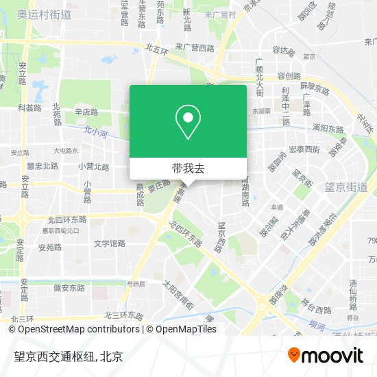 望京西交通枢纽地图
