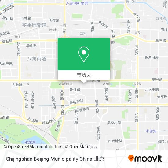 Shijingshan Beijing Municipality China地图