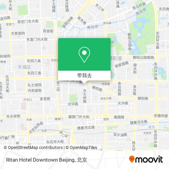 Ritan Hotel Downtown Beijing地图