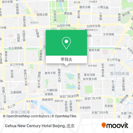 Gehua New Century Hotel Beijing地图