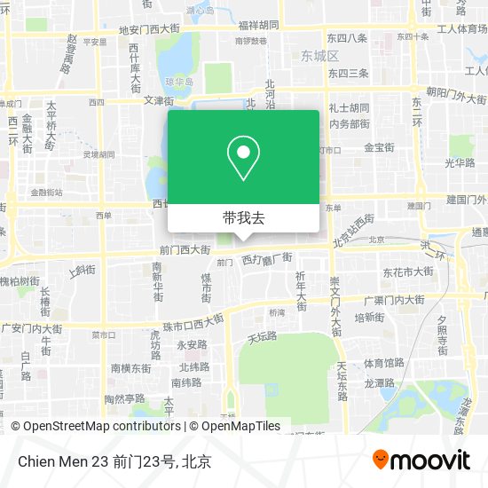 Chien Men 23 前门23号地图
