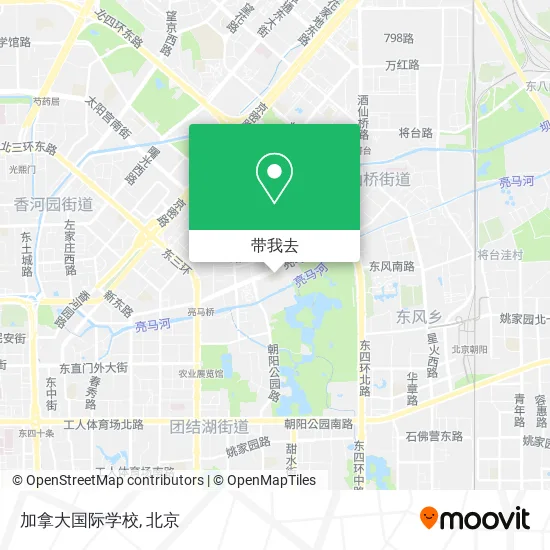 加拿大国际学校地图