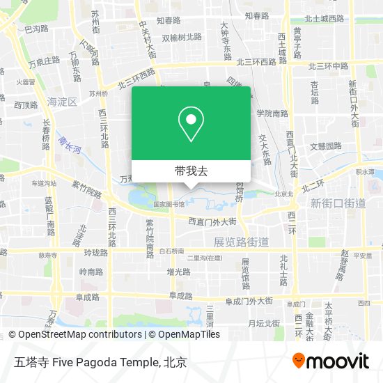 五塔寺 Five Pagoda Temple地图