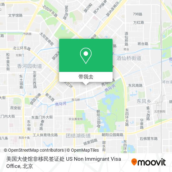 美国大使馆非移民签证处 US Non Immigrant Visa Office地图