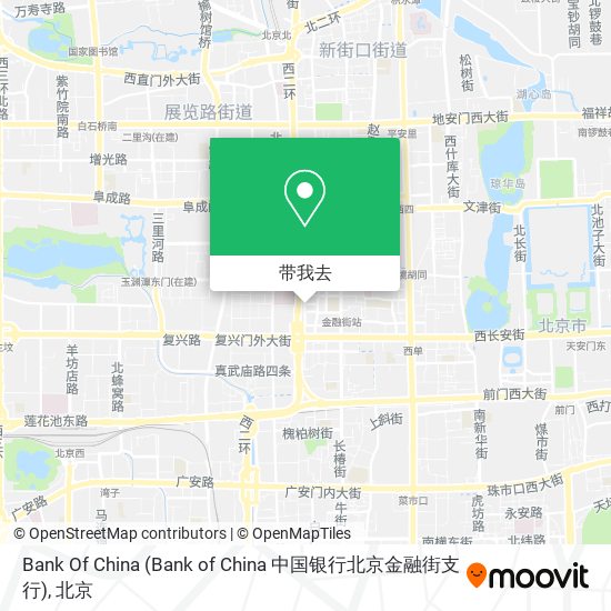 Bank Of China (Bank of China 中国银行北京金融街支行)地图