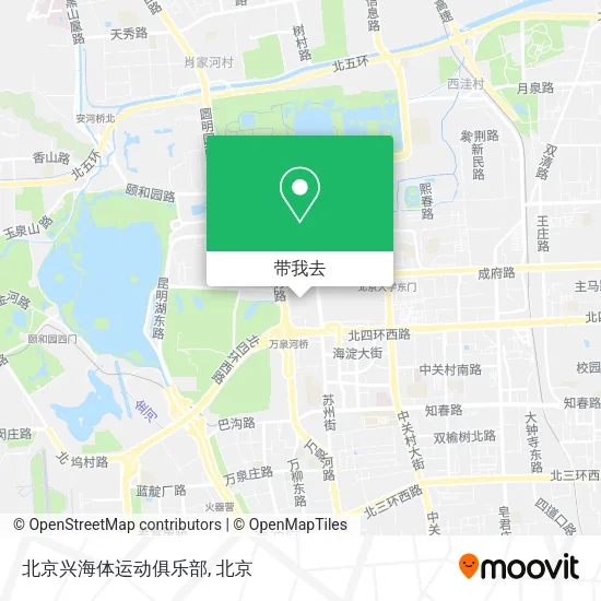 北京兴海体运动俱乐部地图