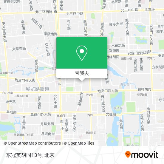 东冠英胡同13号地图