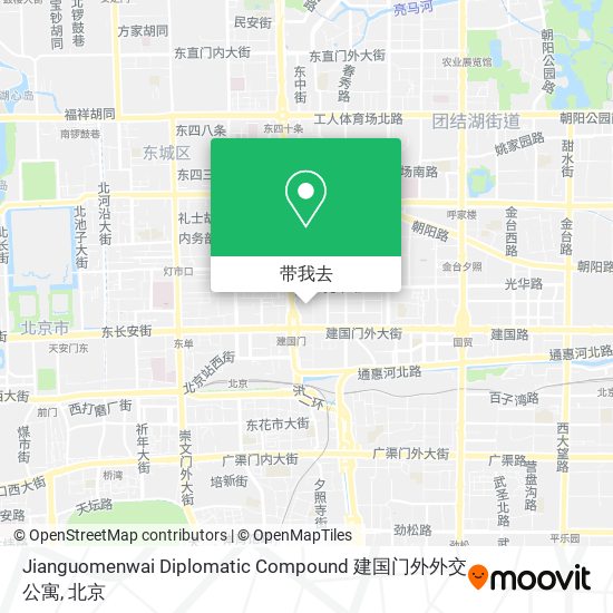 Jianguomenwai Diplomatic Compound 建国门外外交公寓地图
