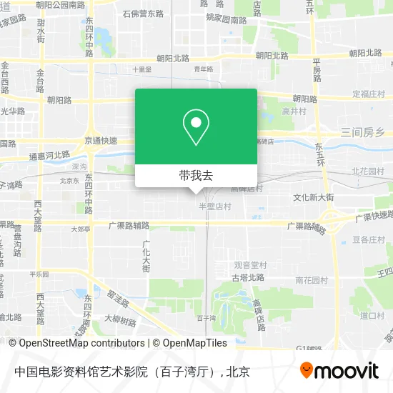 中国电影资料馆艺术影院（百子湾厅）地图