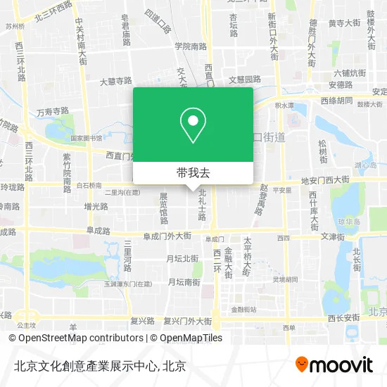 北京文化創意產業展示中心地图
