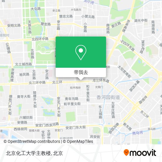 北京化工大学主教楼地图