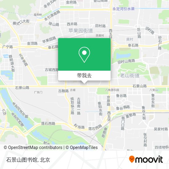 石景山图书馆地图