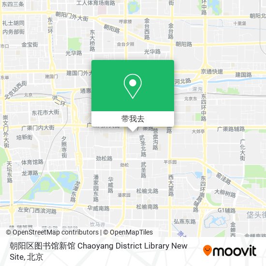 朝阳区图书馆新馆 Chaoyang District Library New Site地图