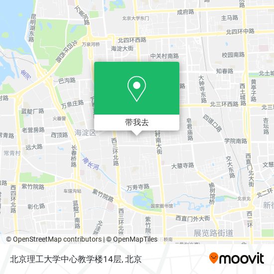 北京理工大学中心教学楼14层地图