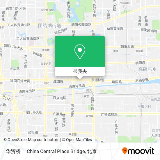 华贸桥上 China Central Place Bridge地图