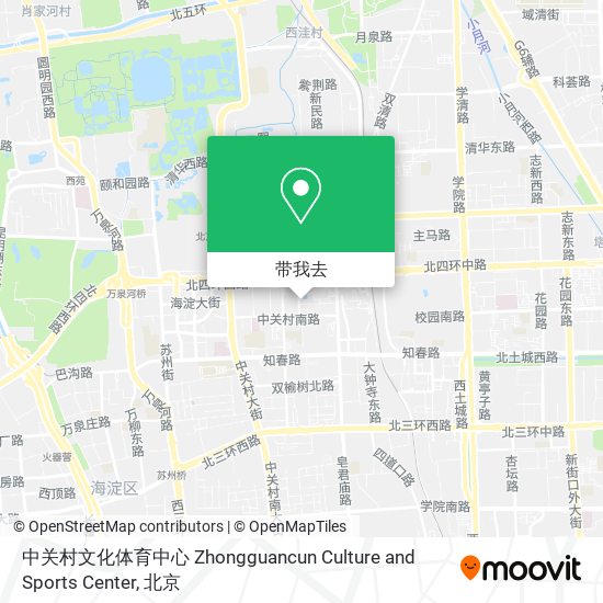 中关村文化体育中心 Zhongguancun Culture and Sports Center地图