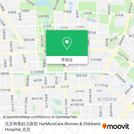 北京和美妇儿医院 HarMoniCare Women & Children's Hospital地图