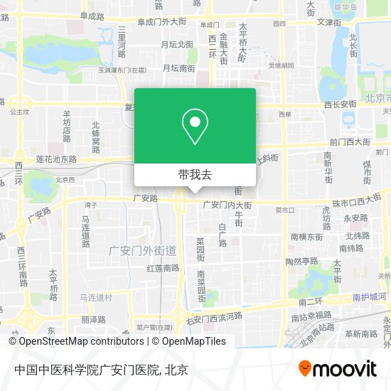中国中医科学院广安门医院地图