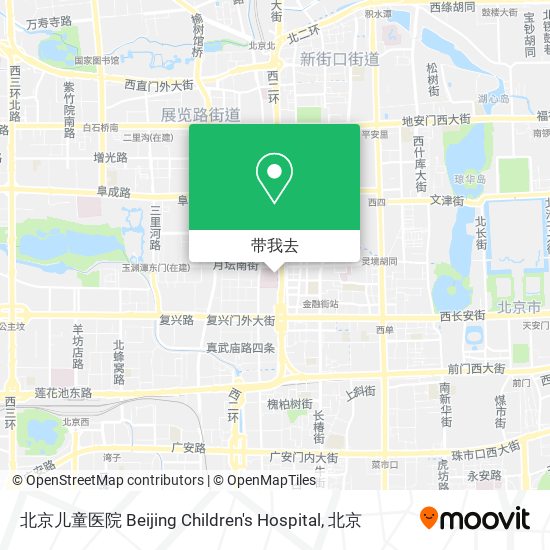 北京儿童医院 Beijing Children's Hospital地图