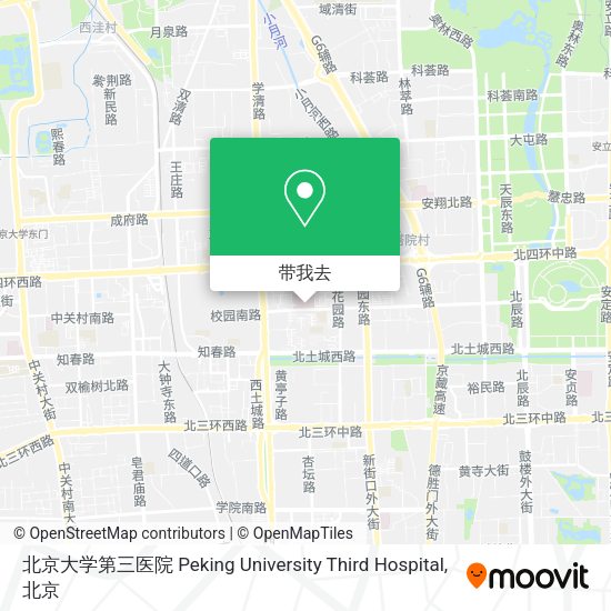 北京大学第三医院 Peking University Third Hospital地图