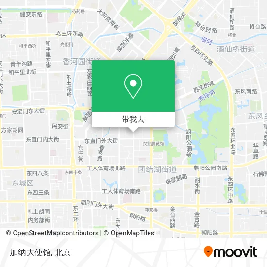 加纳大使馆地图
