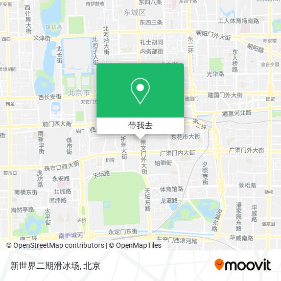 新世界二期滑冰场地图