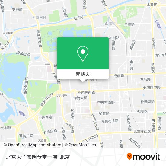 北京大学农园食堂一层地图