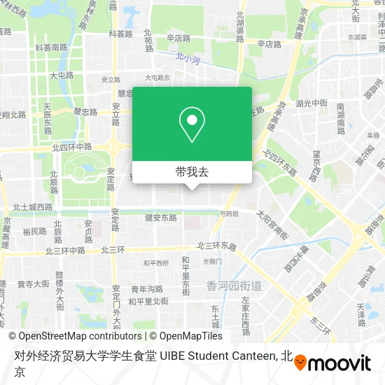 对外经济贸易大学学生食堂 UIBE Student Canteen地图